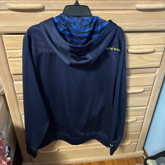 Under Armour Men’s Cold Gear Baseball Quarter Zip LS Loose PullOver Hoodie L - Picture 5 of 11